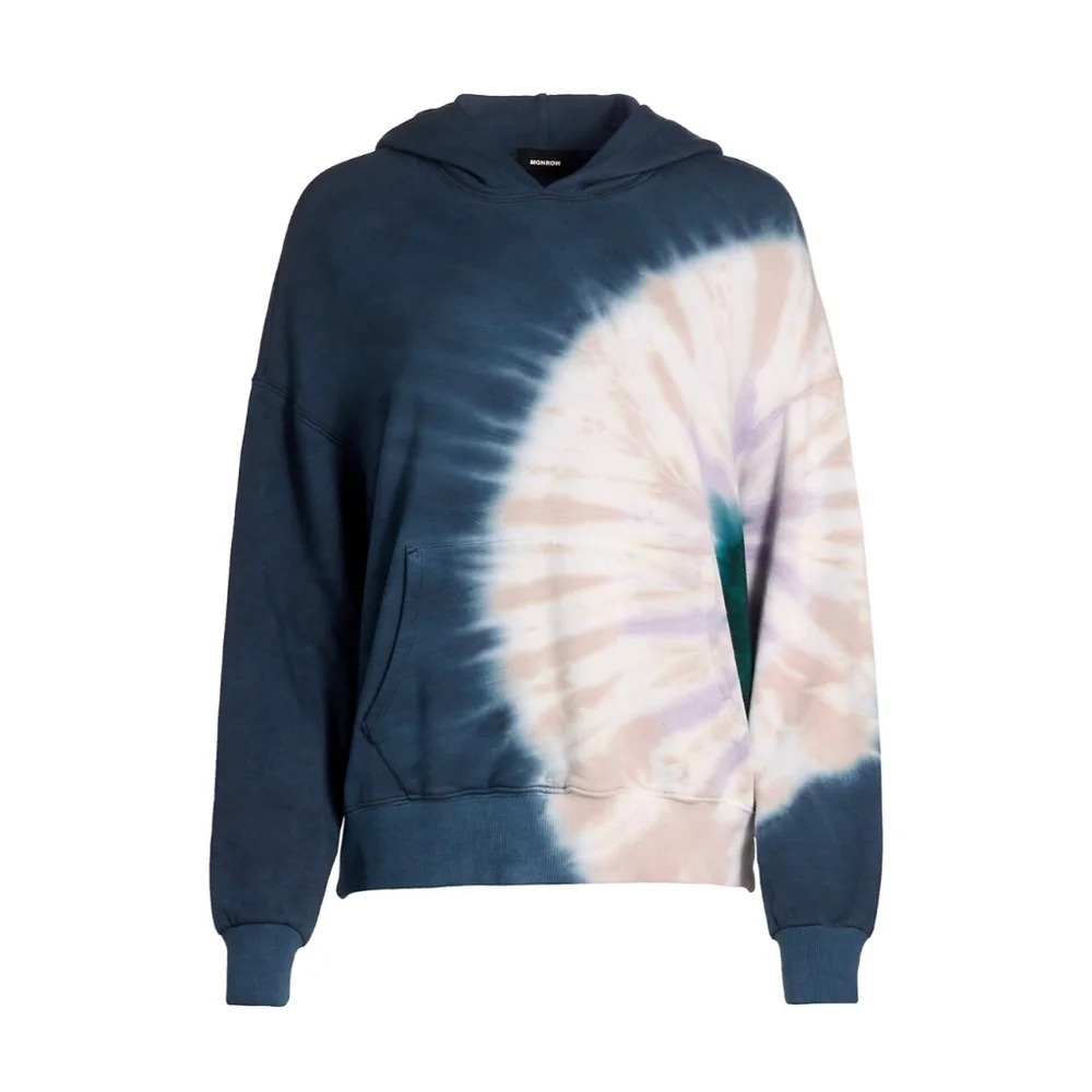 NWT Wildfox Womens S Navy Circular Tie Dye Hoodie Retail $126 - Picture 2 of 7